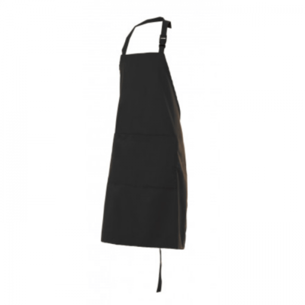 delantal peto con bolsillo TREPAT negro